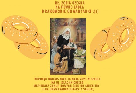 kupując obwarzanek w piątek 14 maja 2021 w szkole na ul. Blachnickiego wspierasz zakup nowych gier do świetlicy (1)